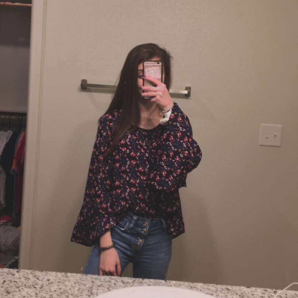 floral dressy shirt